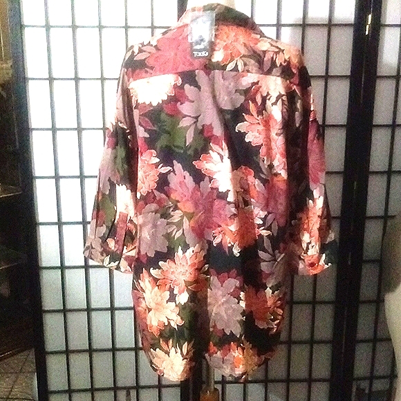 NWT Toxike tropical blouse sz xL - Picture 2 of 5